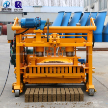 low cost easy operated QT4-30A movable  manual concrete block making machine interlocking machine